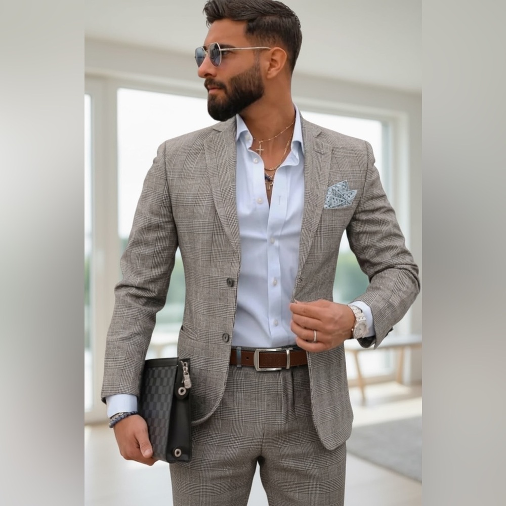 Cavalli Class Dark Brown Belt with Silver Buckle